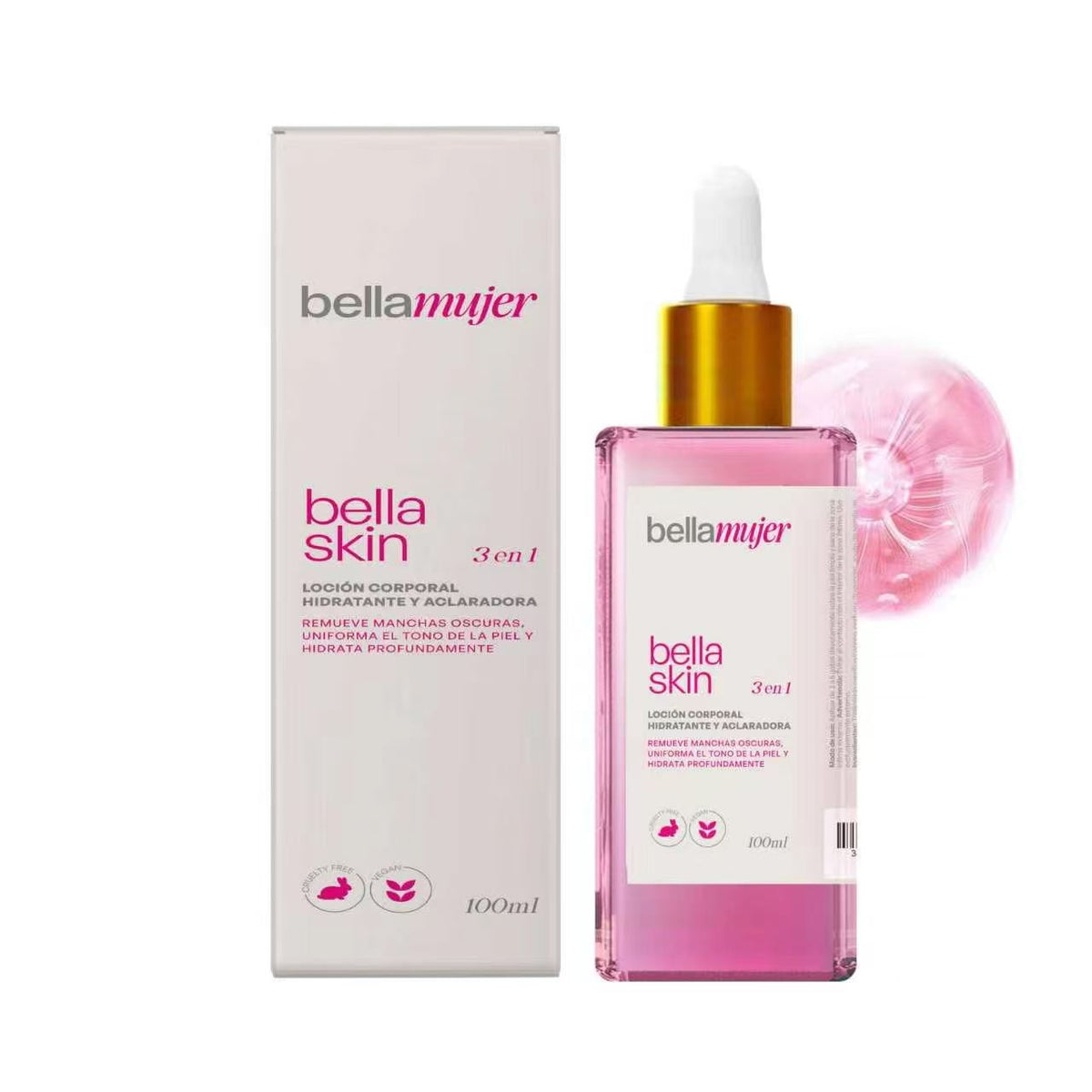 Bella Skin 3 en 1 - Remueve Manchas Oscuras y Uniforma el Tono de la Piel