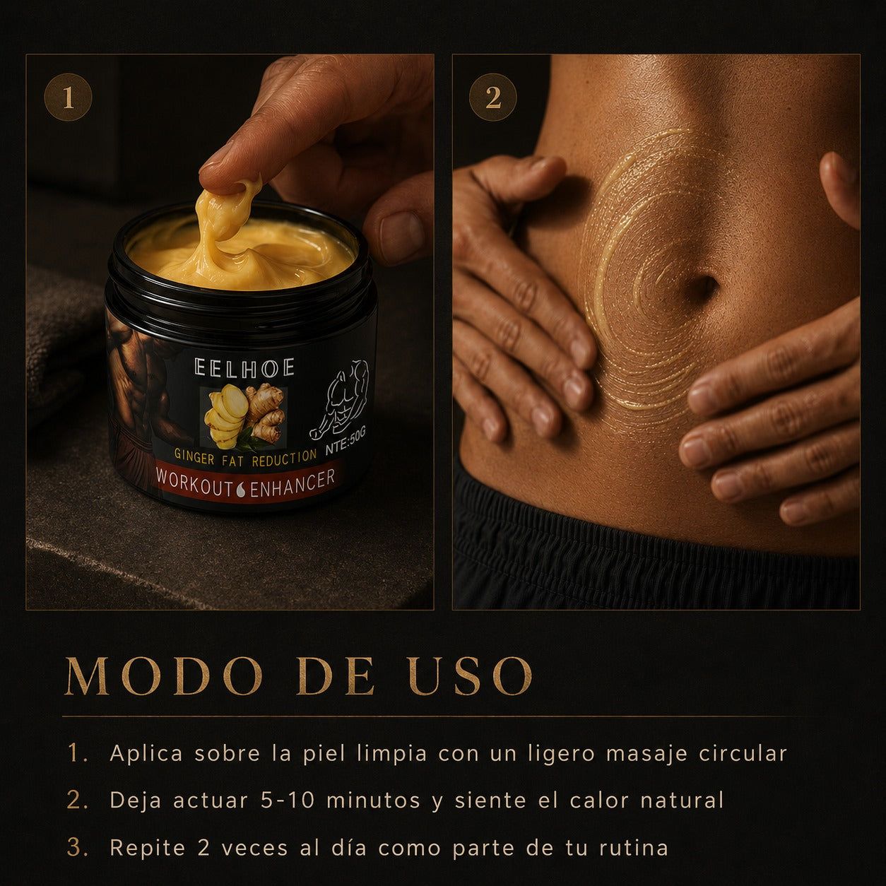 Crema Reductora Térmica — Piel Más Firme y Tonificada