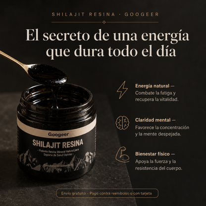 Shilajit 100% Puro - El Secreto de una Energía que Dura Todo el Día