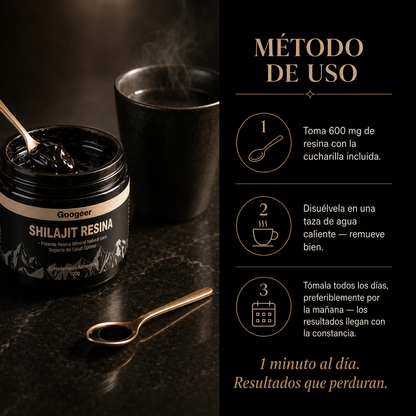 Shilajit 100% Puro - El Secreto de una Energía que Dura Todo el Día