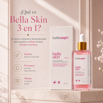 Bella Skin 3 en 1 - Remueve Manchas Oscuras y Uniforma el Tono de la Piel
