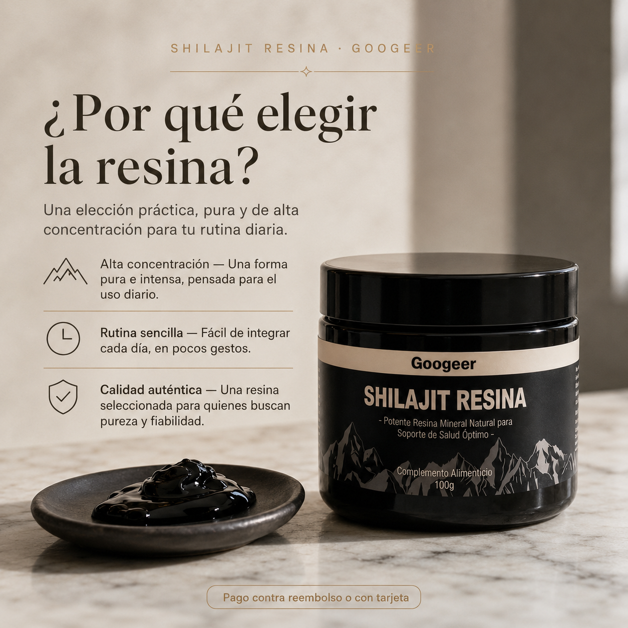 Shilajit 100% Puro - El Secreto de una Energía que Dura Todo el Día