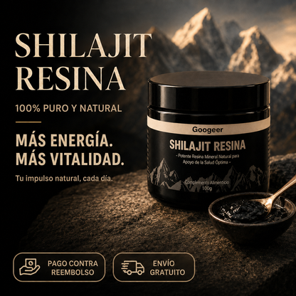 Shilajit 100% Puro - Soporte Natural para Energía y Vitalidad + REGALO EXCLUSIVO