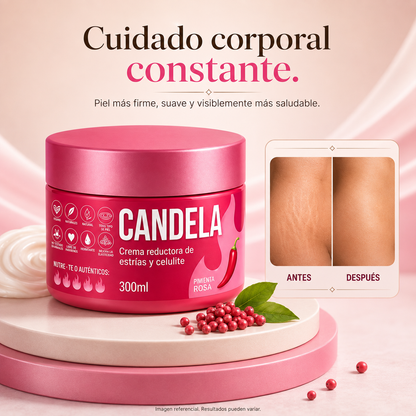 CANDELA - Crema Corporal Intensiva para Estrías, Celulitis y Textura Irregular