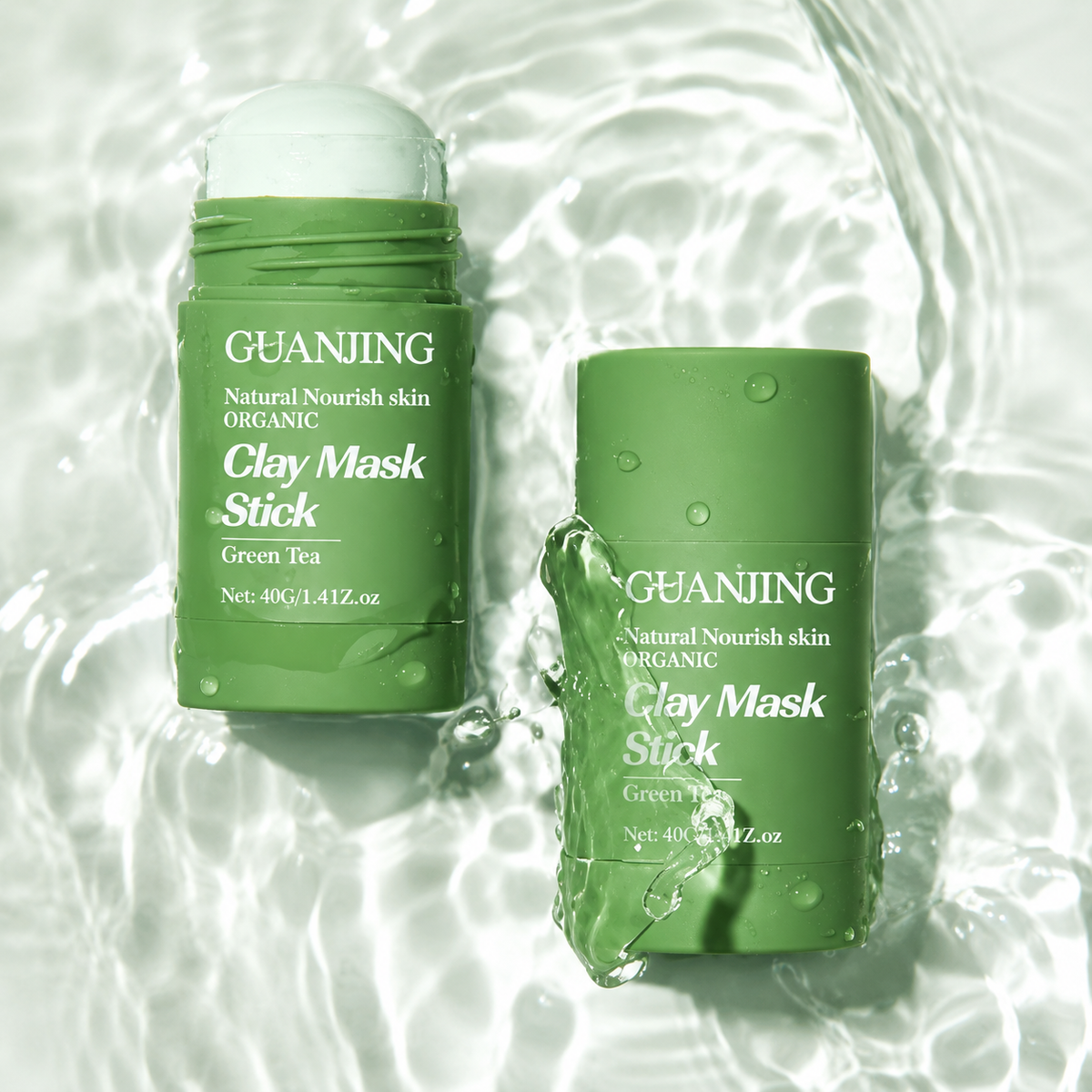 2x1 Mascarilla Exfoliante de Té Verde – Poros Limpios y Menos Puntos Negros